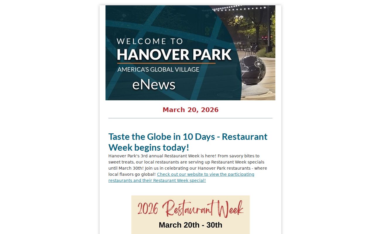 Hanover Park neighbors community oral history announcement